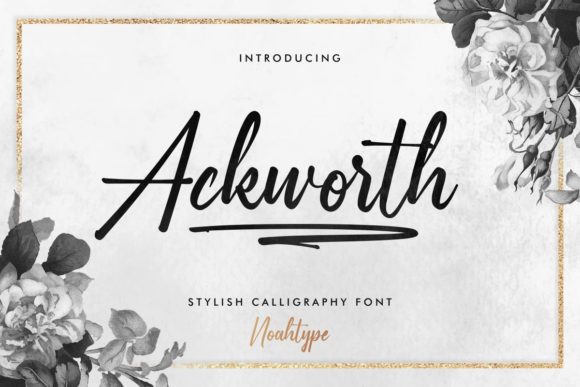 Ackworth: A Sophisticated Script Font for Small Business Branding
