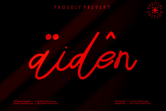 Aiden: A Premium Script Font for Scroll-Stopping Brand Content