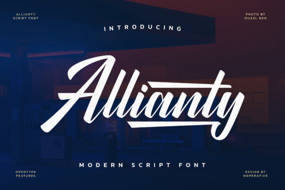 Allianty: A Retro Script Font That Feels Like Hand-Lettered Magic