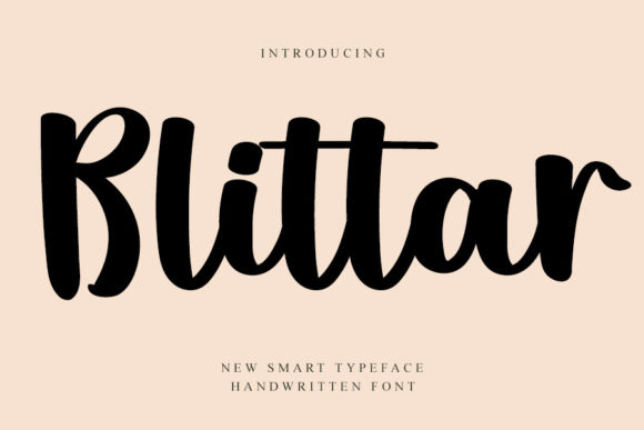 Blittar: A Vibrant Script Font for Modern Web Design