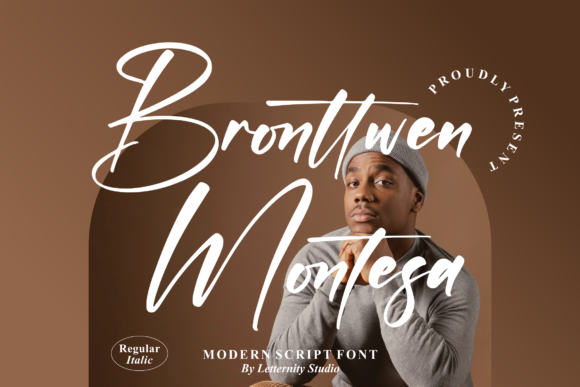 Bronttwen Montesa Font for Editorial Design