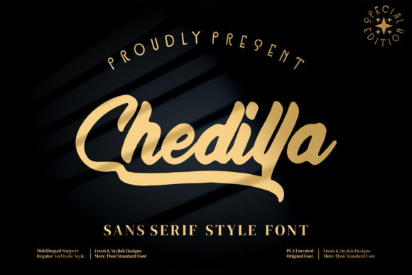 Chedillla: A Bold Handwritten Font