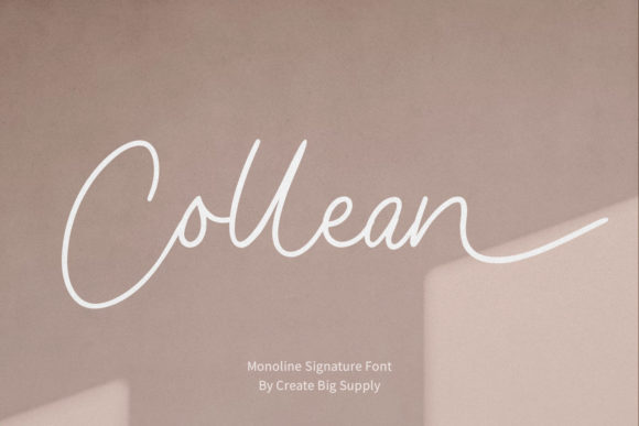 Collean: A Handwritten Font for Professional Branding