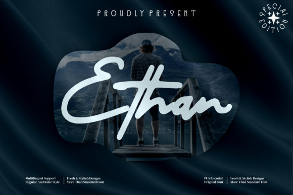 Ethan: A Stylish Script Font for Crafters
