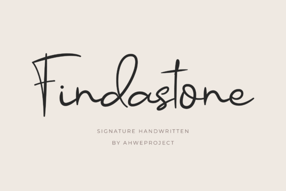 Findastone: A Delicate Script Font That Elevates Real Small Business Branding