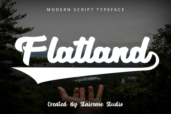 Flatland: A Bold Handwritten Font
