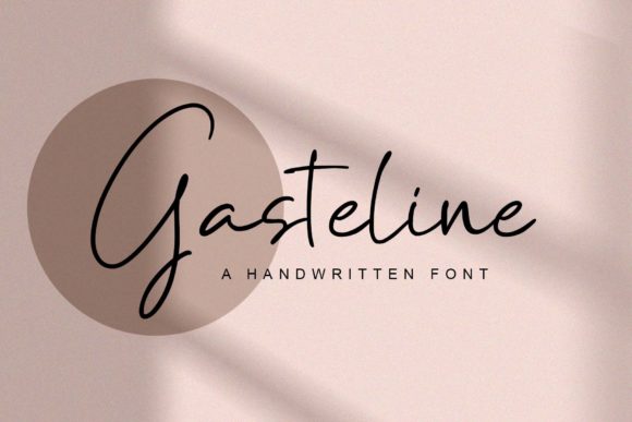 Gasteline: A Handwritten Font for Editorial Elegance