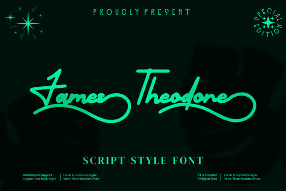 James Theodore: A Script Font for Elegant Design