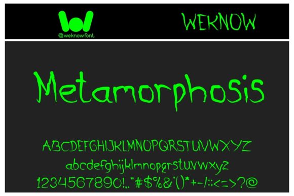 Metamorphosis Font for Web Design