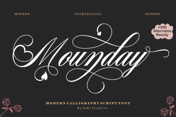 Mounday Calligraphy: A Font for Impact