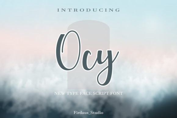 Ocy: A Modern Script Font for Editorial Design