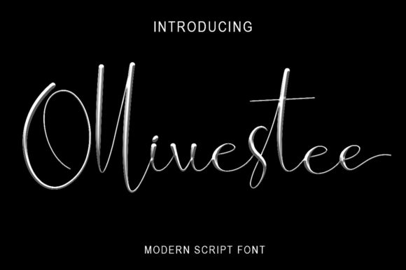 Ollivestee: A Modern Script Font for Editorial Elegance