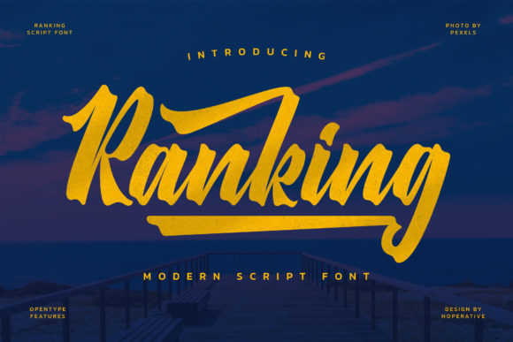 Ranking: A Retro Script Font for Stylish Design