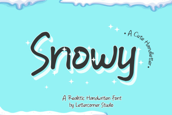 Snowy Font: Stylish Handwritten Type