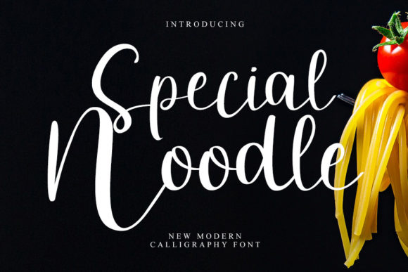 Special Noodle: A Delicate Script Typeface for Elegant Digital Branding