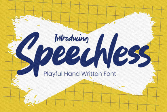 Speechless: A Handwritten Font for Elegant Design