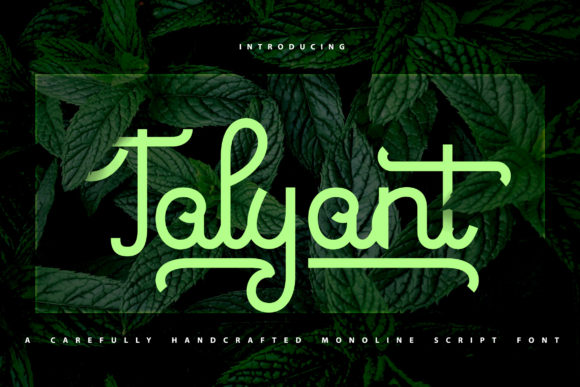 Talyant: A Handmade Script Font