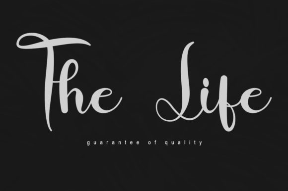The Life: A Graceful Script Font for Digital Branding